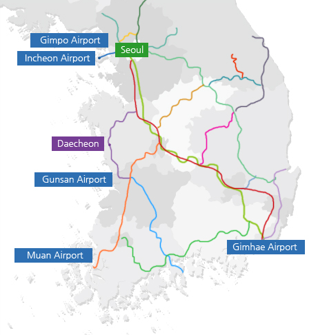 Railroad map